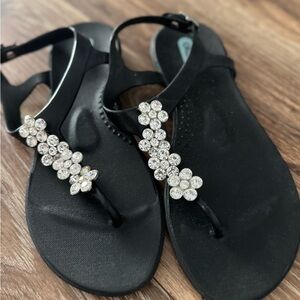 Oka.B sandals with floral gems
